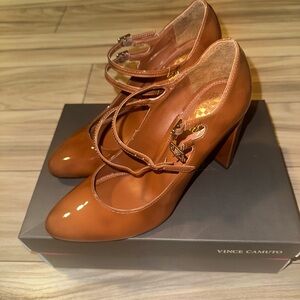 Vince Camuto Women's Brown Strappy Heels